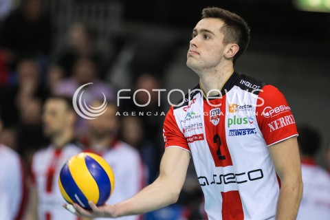 23.01.2016 RZESZOW<br />SIATKOWKA PLUSLIGA 2015/2016 MEN VOLLEYBALL POLAND POLISH PLUS LIGA LEAGUE SEASON 2015/2016<br />MECZ ASSECO RESOVIA RZESZOW - AZS CZESTOCHOWA <br />N/Z THOMAS JAESCHKE SYLWETKA <br /> 