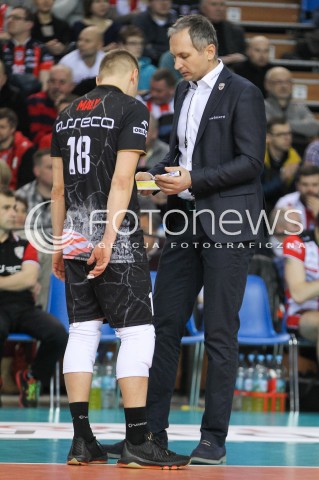 23.01.2016 RZESZOW<br />SIATKOWKA PLUSLIGA 2015/2016 MEN VOLLEYBALL POLAND POLISH PLUS LIGA LEAGUE SEASON 2015/2016<br />MECZ ASSECO RESOVIA RZESZOW - AZS CZESTOCHOWA <br />N/Z ANDRZEJ KOWAL - I TRENER ( HEAD COACH ) DAMIAN WOJTASZEK <br /> 