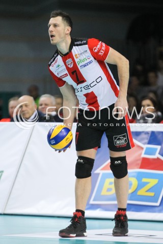  23.01.2016 RZESZOW<br />
SIATKOWKA PLUSLIGA 2015/2016 MEN VOLLEYBALL POLAND POLISH PLUS LIGA LEAGUE SEASON 2015/2016<br />
MECZ ASSECO RESOVIA RZESZOW - AZS CZESTOCHOWA <br />
N/Z OLIEG ACHREM ( ALEH AKHREM ) SYLWETKA <br />
 