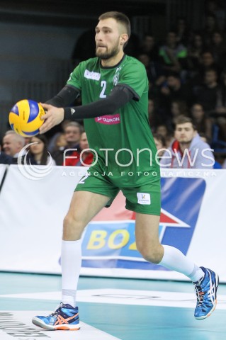  23.01.2016 RZESZOW<br />
SIATKOWKA PLUSLIGA 2015/2016 MEN VOLLEYBALL POLAND POLISH PLUS LIGA LEAGUE SEASON 2015/2016<br />
MECZ ASSECO RESOVIA RZESZOW - AZS CZESTOCHOWA <br />
N/Z LUKASZ POLANSKI SYLWETKA <br />
 