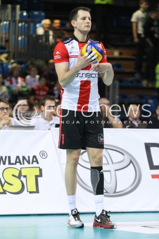  23.01.2016 RZESZOW<br />
SIATKOWKA PLUSLIGA 2015/2016 MEN VOLLEYBALL POLAND POLISH PLUS LIGA LEAGUE SEASON 2015/2016<br />
MECZ ASSECO RESOVIA RZESZOW - AZS CZESTOCHOWA <br />
N/Z BARTOSZ KUREK SYLWETKA <br />
 