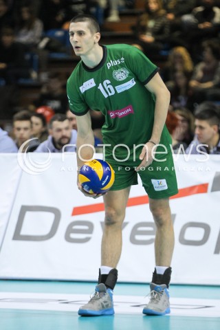  23.01.2016 RZESZOW<br />
SIATKOWKA PLUSLIGA 2015/2016 MEN VOLLEYBALL POLAND POLISH PLUS LIGA LEAGUE SEASON 2015/2016<br />
MECZ ASSECO RESOVIA RZESZOW - AZS CZESTOCHOWA <br />
N/Z MATEJ PATAK SYLWETKA <br />
 