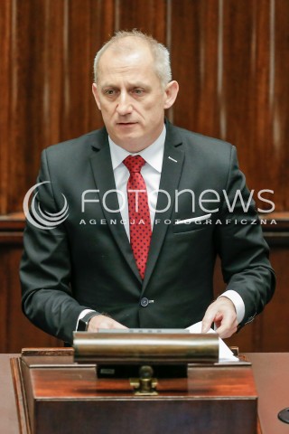  27.01.2016 WARSZAWA SEJM<br />POSIEDZENIE SEJMU VIII KADENCJI<br />N/Z SLAWOMIR NEUMANN<br /> 