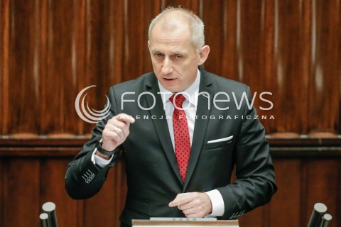  27.01.2016 WARSZAWA SEJM<br />POSIEDZENIE SEJMU VIII KADENCJI<br />N/Z SLAWOMIR NEUMANN<br /> 
