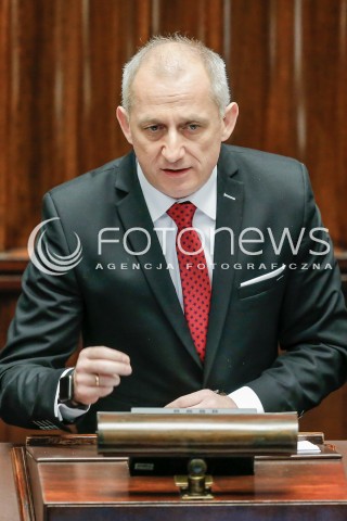  27.01.2016 WARSZAWA SEJM<br />POSIEDZENIE SEJMU VIII KADENCJI<br />N/Z SLAWOMIR NEUMANN<br /> 