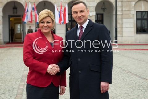 Prezydent Chorwacji z wizytą w Warszawie