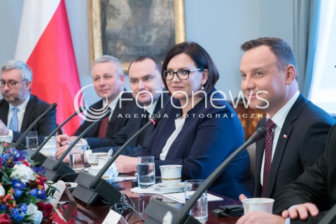  28.01.2016 WARSZAWA<br /> OFICJALNA WIZYTA PREZYDENT REPUBLIKI CHORWACJI W POLSCE<br />ROZMOWY PLENARNE  <br />N/Z PREZYDENT RP ANDRZEJ DUDA ORAZ PREZYDENT REPUBLIKI CHORWACJI KOLINDA GRABAR KITAROVIC  <br /> 