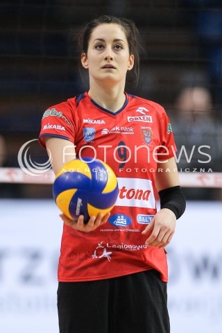  30.01.2016 RZESZOW<br />SIATKOWKA ORLEN LIGA 2015/2016 WOMEN VOLLEYBALL POLAND POLISH ORLENLIGA LEAGUE SEASON 2015/2016 <br />MECZ DEVELOPRES SKYRES RZESZOW - LEGIONOVIA LEGIONOWO <br />N/Z IGA CHOJNACKA SYLWETKA <br /> 
