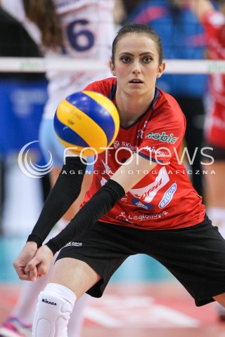  30.01.2016 RZESZOW<br />SIATKOWKA ORLEN LIGA 2015/2016 WOMEN VOLLEYBALL POLAND POLISH ORLENLIGA LEAGUE SEASON 2015/2016 <br />MECZ DEVELOPRES SKYRES RZESZOW - LEGIONOVIA LEGIONOWO <br />N/Z KATARZYNA POLEC SYLWETKA <br /> 