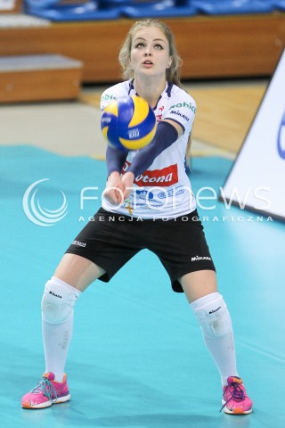  30.01.2016 RZESZOW<br />SIATKOWKA ORLEN LIGA 2015/2016 WOMEN VOLLEYBALL POLAND POLISH ORLENLIGA LEAGUE SEASON 2015/2016 <br />MECZ DEVELOPRES SKYRES RZESZOW - LEGIONOVIA LEGIONOWO <br />N/Z KRYSTYNA PIETRASZKIEWICZ SYLWETKA <br /> 
