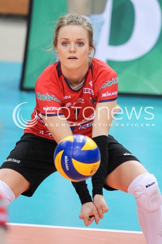  30.01.2016 RZESZOW<br />SIATKOWKA ORLEN LIGA 2015/2016 WOMEN VOLLEYBALL POLAND POLISH ORLENLIGA LEAGUE SEASON 2015/2016 <br />MECZ DEVELOPRES SKYRES RZESZOW - LEGIONOVIA LEGIONOWO <br />N/Z NATALIA GAJEWSKA SYLWETKA <br /> 