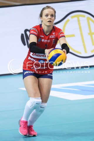  30.01.2016 RZESZOW<br />SIATKOWKA ORLEN LIGA 2015/2016 WOMEN VOLLEYBALL POLAND POLISH ORLENLIGA LEAGUE SEASON 2015/2016 <br />MECZ DEVELOPRES SKYRES RZESZOW - LEGIONOVIA LEGIONOWO <br />N/Z NATALIA GAJEWSKA SYLWETKA <br /> 