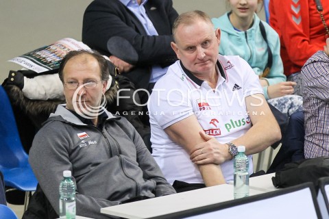  30.01.2016 RZESZOW<br />SIATKOWKA ORLEN LIGA 2015/2016 WOMEN VOLLEYBALL POLAND POLISH ORLENLIGA LEAGUE SEASON 2015/2016 <br />MECZ DEVELOPRES SKYRES RZESZOW - LEGIONOVIA LEGIONOWO <br />N/Z JACEK NAWROCKI - TRENER REPREREZENTACJI KOBIET I WALDEMAR KAWKA - II TRENER OGLADAJA MECZ<br /> 