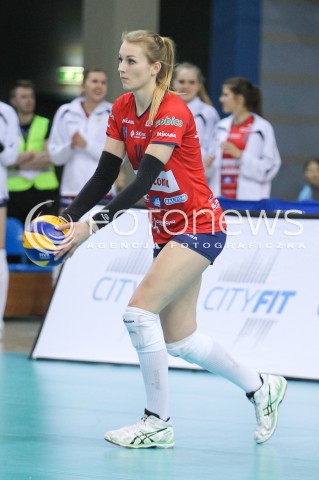  30.01.2016 RZESZOW<br />SIATKOWKA ORLEN LIGA 2015/2016 WOMEN VOLLEYBALL POLAND POLISH ORLENLIGA LEAGUE SEASON 2015/2016 <br />MECZ DEVELOPRES SKYRES RZESZOW - LEGIONOVIA LEGIONOWO <br />N/Z KLAUDIA GRZELAK SYLWETKA <br /> 