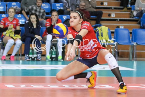  30.01.2016 RZESZOW<br />SIATKOWKA ORLEN LIGA 2015/2016 WOMEN VOLLEYBALL POLAND POLISH ORLENLIGA LEAGUE SEASON 2015/2016 <br />MECZ DEVELOPRES SKYRES RZESZOW - LEGIONOVIA LEGIONOWO <br />N/Z MALWINA SMARZEK SYLWETKA <br /> 