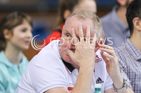  30.01.2016 RZESZOW<br />SIATKOWKA ORLEN LIGA 2015/2016 WOMEN VOLLEYBALL POLAND POLISH ORLENLIGA LEAGUE SEASON 2015/2016 <br />MECZ DEVELOPRES SKYRES RZESZOW - LEGIONOVIA LEGIONOWO <br />N/Z JACEK NAWROCKI - TRENER REPREREZENTACJI KOBIET OGLADA MECZ<br /> 