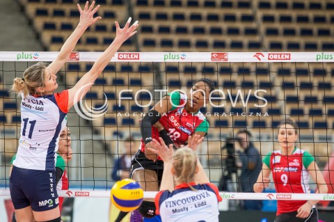  31.01.2016 LODZ SIATKOWKA ORLEN LIGA SEZON 2015/2016 WOMEN VOLLEYBALL POLISH SEASON BEEF MASTER BUDOWLANI LODZ - PTPS PILA <br />
N/Z KIESHA LEGGS<br />
 
