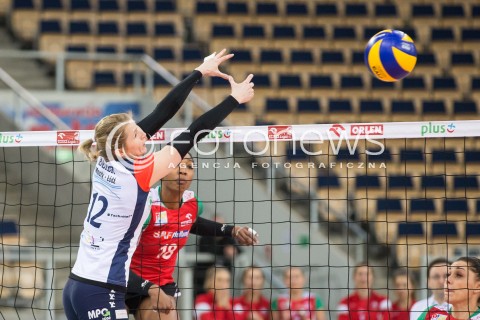  31.01.2016 LODZ SIATKOWKA ORLEN LIGA SEZON 2015/2016 WOMEN VOLLEYBALL POLISH SEASON BEEF MASTER BUDOWLANI LODZ - PTPS PILA <br />
N/Z KIESHA LEGGS<br />
 