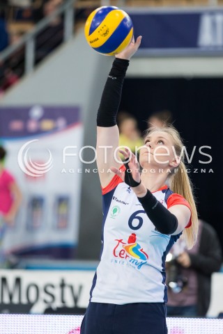  31.01.2016 LODZ SIATKOWKA ORLEN LIGA SEZON 2015/2016 WOMEN VOLLEYBALL POLISH SEASON BEEF MASTER BUDOWLANI LODZ - PTPS PILA <br />
N/Z EWELINA TOBIASZ SYLWETKA<br />
 