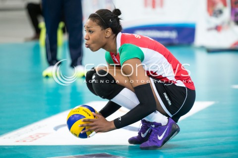 31.01.2016 LODZ SIATKOWKA ORLEN LIGA SEZON 2015/2016 WOMEN VOLLEYBALL POLISH SEASON BEEF MASTER BUDOWLANI LODZ - PTPS PILA <br />
N/Z KIESHA LEGGS  SYLWETKA<br />
 