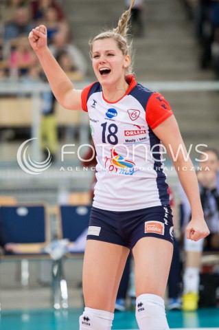  31.01.2016 LODZ SIATKOWKA ORLEN LIGA SEZON 2015/2016 WOMEN VOLLEYBALL POLISH SEASON BEEF MASTER BUDOWLANI LODZ - PTPS PILA <br />
N/Z RADOSC EMOCJE WYGRANA PAVLA VINCOUROVA<br />
 