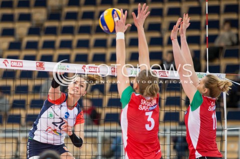  31.01.2016 LODZ SIATKOWKA ORLEN LIGA SEZON 2015/2016 WOMEN VOLLEYBALL POLISH SEASON BEEF MASTER BUDOWLANI LODZ - PTPS PILA <br />
N/Z MARTYNA GRAJBER<br />
 