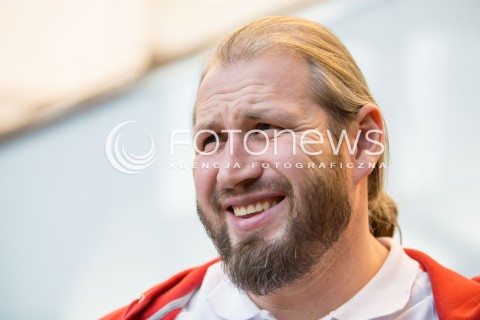  04.02.2016 LODZ <br />MITING LEKKOATLETYCZNY PEDROS CUP 2016 W ATLAS ARENIE<br />KONFERENCJA PRASOWA<br />N/Z TOMASZ MAJEWSKI SYLWETKA<br /> 