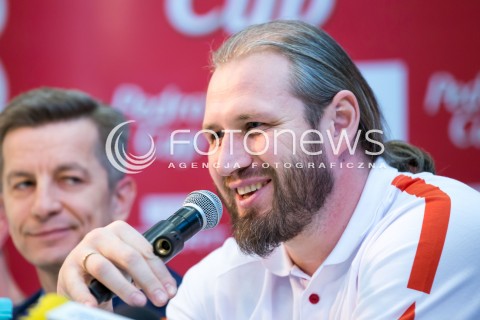  04.02.2016 LODZ <br />MITING LEKKOATLETYCZNY PEDROS CUP 2016 W ATLAS ARENIE<br />KONFERENCJA PRASOWA<br />N/Z TOMASZ MAJEWSKI SYLWETKA<br /> 