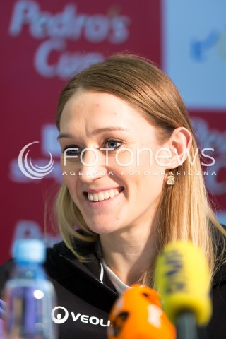  04.02.2016 LODZ <br />MITING LEKKOATLETYCZNY PEDROS CUP 2016 W ATLAS ARENIE<br />KONFERENCJA PRASOWA<br />N/Z KAMILA LICWINKO SYLWETKA<br /> 