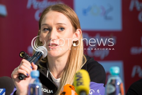  04.02.2016 LODZ <br />MITING LEKKOATLETYCZNY PEDROS CUP 2016 W ATLAS ARENIE<br />KONFERENCJA PRASOWA<br />N/Z KAMILA LICWINKO SYLWETKA<br /> 