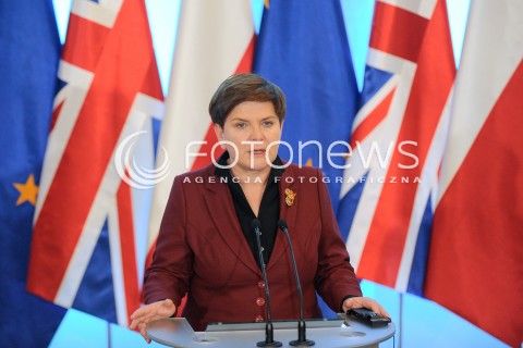  05.02.2016 WARSZAWA<br />SPOTKANIE PREZES RADY MINISTROW BEATY SZYDLO Z PREMIEREM WIELKIEJ BRYTANII DAVIDEM CAMERONEM<br />N/Z PREMIER BEATA SZYDLO<br /> 
