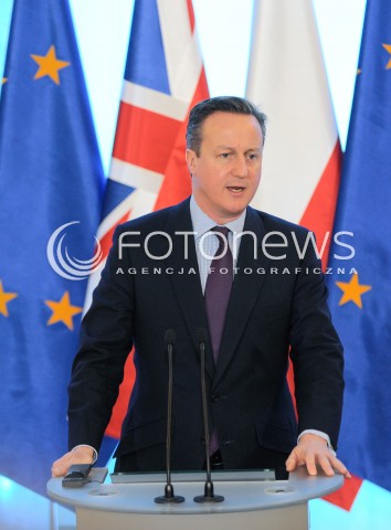  05.02.2016 WARSZAWA<br />SPOTKANIE PREZES RADY MINISTROW BEATY SZYDLO Z PREMIEREM WIELKIEJ BRYTANII DAVIDEM CAMERONEM<br />N/Z PREMIER DAVID CAMERON<br /> 