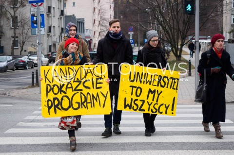 Studencka demonstracja w Warszawie