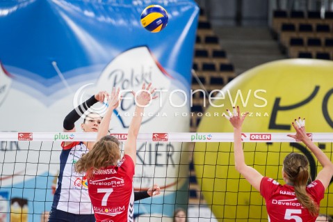  08.02.2016 LODZ SIATKOWKA ORLEN LIGA SEZON 2015/2016 WOMEN VOLLEYBALL POLISH SEASON BEEF MASTER BUDOWLANI LODZ - DEVELOPRES SKYRES RZESZOW<br />
N/Z GABRIELA POLANSKA<br />
 