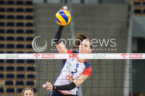  08.02.2016 LODZ SIATKOWKA ORLEN LIGA SEZON 2015/2016 WOMEN VOLLEYBALL POLISH SEASON BEEF MASTER BUDOWLANI LODZ - DEVELOPRES SKYRES RZESZOW<br />
N/Z GABRIELA POLANSKA SYLWETKA<br />
 