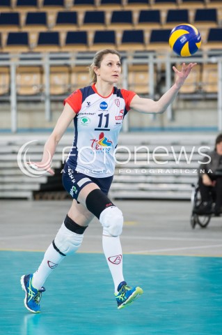  08.02.2016 LODZ SIATKOWKA ORLEN LIGA SEZON 2015/2016 WOMEN VOLLEYBALL POLISH SEASON BEEF MASTER BUDOWLANI LODZ - DEVELOPRES SKYRES RZESZOW<br />
N/Z SYLWIA PYCIA SYLWETKA<br />
 
