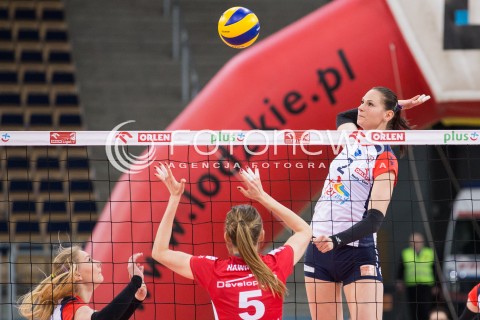  08.02.2016 LODZ SIATKOWKA ORLEN LIGA SEZON 2015/2016 WOMEN VOLLEYBALL POLISH SEASON BEEF MASTER BUDOWLANI LODZ - DEVELOPRES SKYRES RZESZOW<br />
N/Z GABRIELA POLANSKA<br />
 