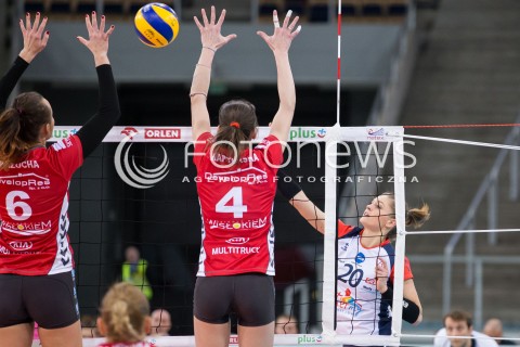  08.02.2016 LODZ SIATKOWKA ORLEN LIGA SEZON 2015/2016 WOMEN VOLLEYBALL POLISH SEASON BEEF MASTER BUDOWLANI LODZ - DEVELOPRES SKYRES RZESZOW<br />
N/Z MARTYNA GRAJBER<br />
 