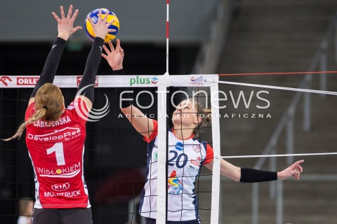  08.02.2016 LODZ SIATKOWKA ORLEN LIGA SEZON 2015/2016 WOMEN VOLLEYBALL POLISH SEASON BEEF MASTER BUDOWLANI LODZ - DEVELOPRES SKYRES RZESZOW<br />
N/Z MARTYNA GRAJBER<br />
 