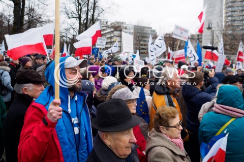 Protest Komitetu Obrony Demokracji w Warszawie