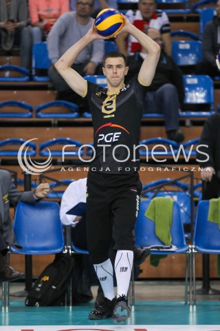  10.02.2016 RZESZOW<br />SIATKOWKA PLUSLIGA 2015/2016 MEN VOLLEYBALL POLAND POLISH PLUS LIGA LEAGUE SEASON 2015/2016<br />MECZ ASSECO RESOVIA RZESZOW - PGE SKRA BELCHATOW <br />N/Z MARIUSZ WLAZLY SYLWETKA <br /> 