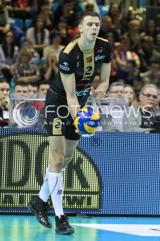  10.02.2016 RZESZOW<br />SIATKOWKA PLUSLIGA 2015/2016 MEN VOLLEYBALL POLAND POLISH PLUS LIGA LEAGUE SEASON 2015/2016<br />MECZ ASSECO RESOVIA RZESZOW - PGE SKRA BELCHATOW <br />N/Z MARIUSZ WLAZLY SYLWETKA <br /> 