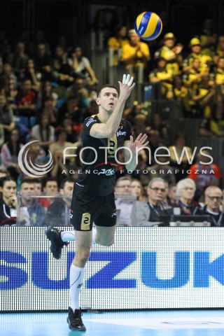  10.02.2016 RZESZOW<br />SIATKOWKA PLUSLIGA 2015/2016 MEN VOLLEYBALL POLAND POLISH PLUS LIGA LEAGUE SEASON 2015/2016<br />MECZ ASSECO RESOVIA RZESZOW - PGE SKRA BELCHATOW <br />N/Z MARIUSZ WLAZLY SYLWETKA <br /> 