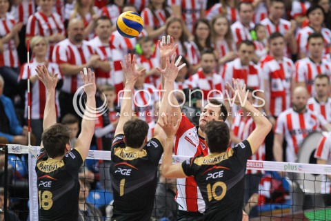  10.02.2016 RZESZOW<br />SIATKOWKA PLUSLIGA 2015/2016 MEN VOLLEYBALL POLAND POLISH PLUS LIGA LEAGUE SEASON 2015/2016<br />MECZ ASSECO RESOVIA RZESZOW - PGE SKRA BELCHATOW <br />N/Z BARTOSZ KUREK <br /> 