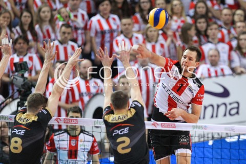  10.02.2016 RZESZOW<br />SIATKOWKA PLUSLIGA 2015/2016 MEN VOLLEYBALL POLAND POLISH PLUS LIGA LEAGUE SEASON 2015/2016<br />MECZ ASSECO RESOVIA RZESZOW - PGE SKRA BELCHATOW <br />N/Z BARTOSZ KUREK <br /> 
