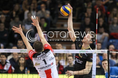  10.02.2016 RZESZOW<br />SIATKOWKA PLUSLIGA 2015/2016 MEN VOLLEYBALL POLAND POLISH PLUS LIGA LEAGUE SEASON 2015/2016<br />MECZ ASSECO RESOVIA RZESZOW - PGE SKRA BELCHATOW <br />N/Z NICOLAS MARECHAL <br /> 