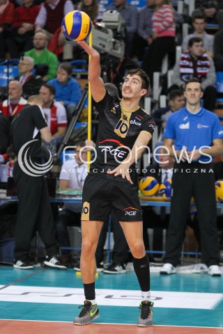  10.02.2016 RZESZOW<br />SIATKOWKA PLUSLIGA 2015/2016 MEN VOLLEYBALL POLAND POLISH PLUS LIGA LEAGUE SEASON 2015/2016<br />MECZ ASSECO RESOVIA RZESZOW - PGE SKRA BELCHATOW <br />N/Z NICOLAS URIARTE SYLWETKA <br /> 
