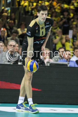  10.02.2016 RZESZOW<br />SIATKOWKA PLUSLIGA 2015/2016 MEN VOLLEYBALL POLAND POLISH PLUS LIGA LEAGUE SEASON 2015/2016<br />MECZ ASSECO RESOVIA RZESZOW - PGE SKRA BELCHATOW <br />N/Z SRECKO LISINAC SYLWETKA <br /> 
