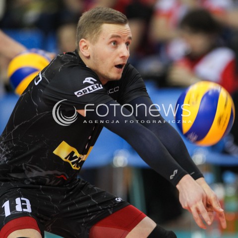  10.02.2016 RZESZOW<br />SIATKOWKA PLUSLIGA 2015/2016 MEN VOLLEYBALL POLAND POLISH PLUS LIGA LEAGUE SEASON 2015/2016<br />MECZ ASSECO RESOVIA RZESZOW - PGE SKRA BELCHATOW <br />N/Z DAMIAN WOJTASZEK SYLWETKA <br /> 