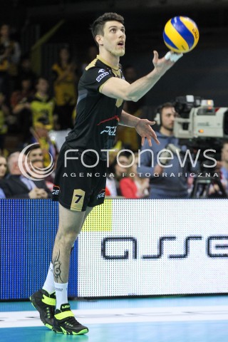  10.02.2016 RZESZOW<br />SIATKOWKA PLUSLIGA 2015/2016 MEN VOLLEYBALL POLAND POLISH PLUS LIGA LEAGUE SEASON 2015/2016<br />MECZ ASSECO RESOVIA RZESZOW - PGE SKRA BELCHATOW <br />N/Z FACUNDO CONTE SYLWETKA <br /> 